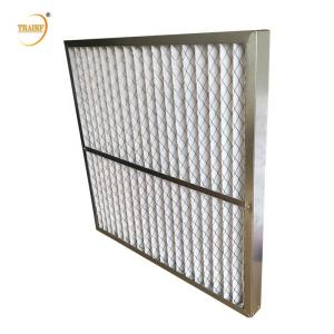 Quality G4 Aluminum Frame Air Conditioner Pleated Panel Filter 0.5micro wholesale