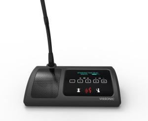 Quality CAT5 Wired Desktop Conference Microphone System Digital Voting Chairman Unit wholesale