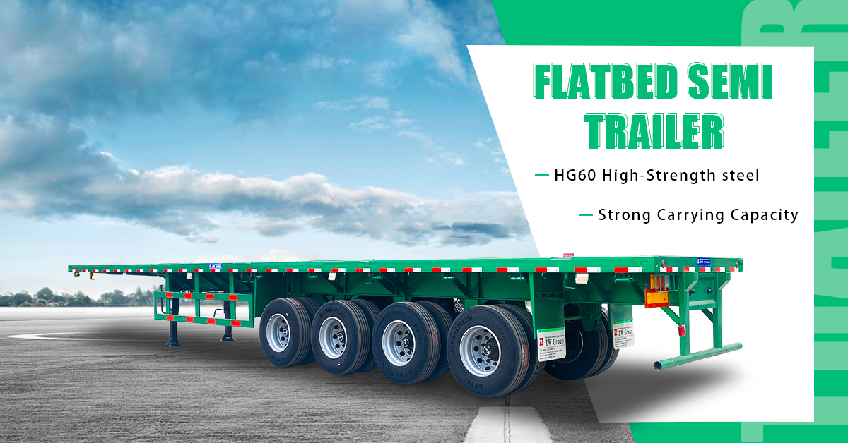Custom 3 Axles 4 Axles 40ft 48ft 53ft 60ft Shipping Container Flatbed Semi Trailer For Rwanda And Tanzania