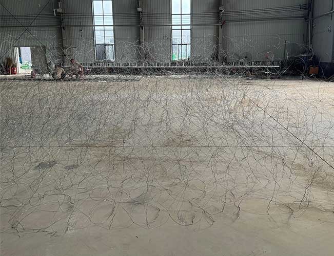 Four-Tiered Ring Garlands Wire Network Anti Tank Barrier Invisible Obstacle
