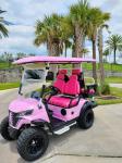 Modern 4 Seater Golf Cart for Family Outings and Group Tours Ground clearance