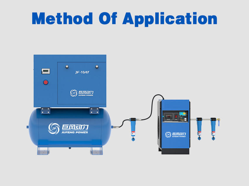 Jufeng single phase permanent magnet screw air compressor 10hp 7.5kw