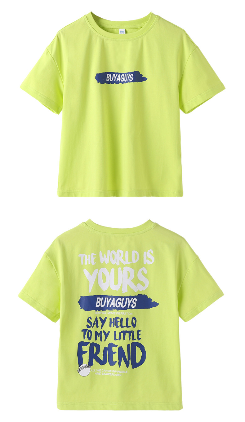 Pure Cotton T Shirt Childrens Summer Clothes Breathable Cool Boys Short Sleeved Top