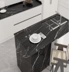 3C Marble Porcelain Wall Slabs Black Marquina Chemical Resistant