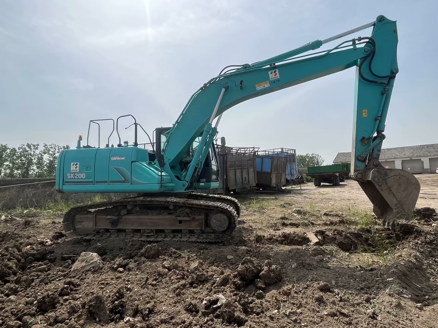 SK200D Used Kobelco Excavators Second Hand Crawler Excavator 0.93m3 Bucket