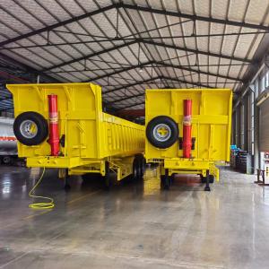 Quality ABS Anti-lock Braking System 3 Axle Tipper Trailer Dump Semi Truck Trailer 12 Tire wholesale