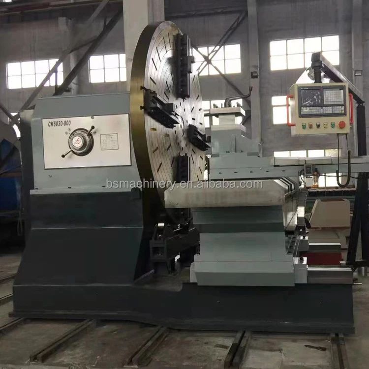 Floor Type Heavy Duty Horizontal Face Lathe Machine CW6180 CW6280 Manual
