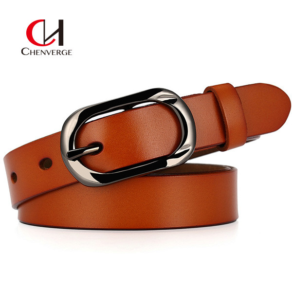 Fashion Cowhide Women'S Leather Belt Classic Adjustable Size