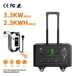 Leakage Protection Portable Solar Battery Charging Station 2.3KWH 3.3KW For Fast