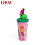 OEM 3D Collectible Designer Toy Custom Your Own Plastic Cup 3D Cartoon Drink Cup