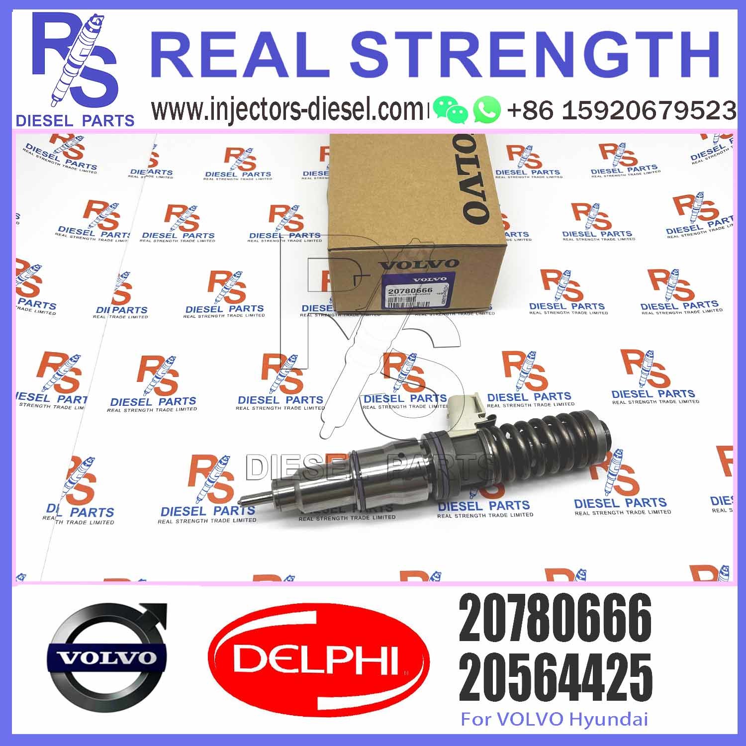Diesel Fuel Injector 20780666 4 Pins EUI Unit Injector BEBE4D14001 BEBE4D14101 For V-O-L-V D16 3512 TIER 3