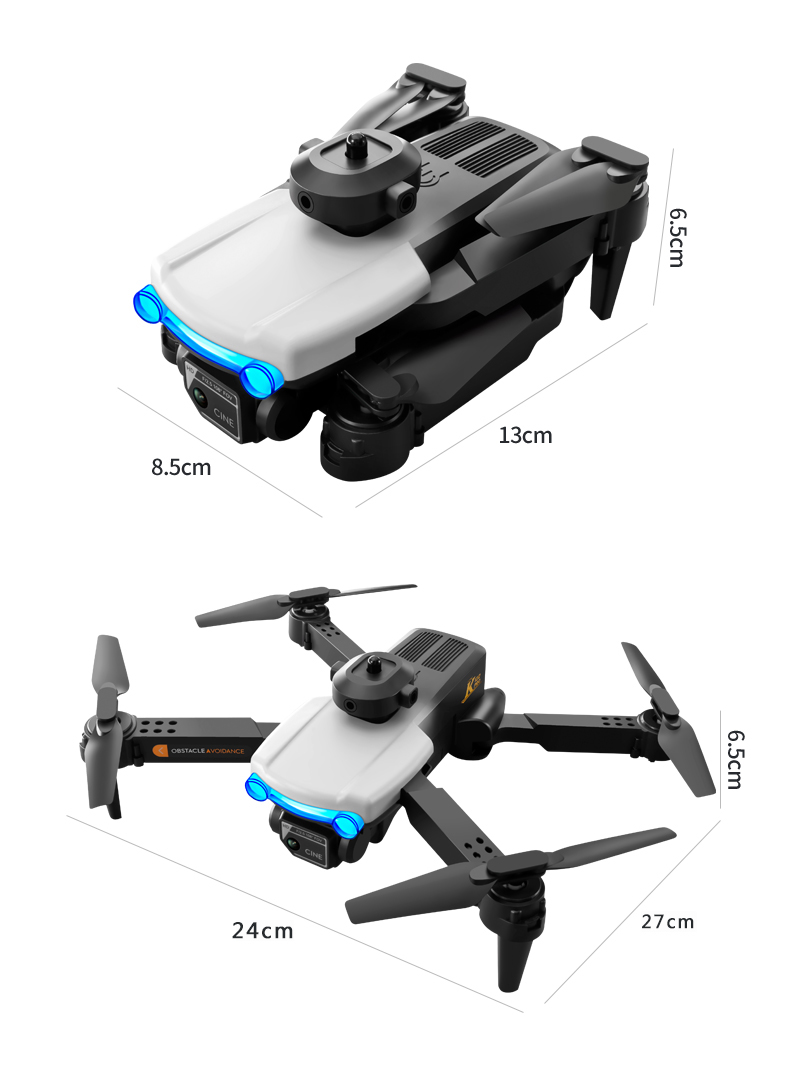 K102 Pro Mini Drone 4K HD Dual Camera Four-Way Obstacle Avoidance and Professional Optical Flow Technology for Long Range