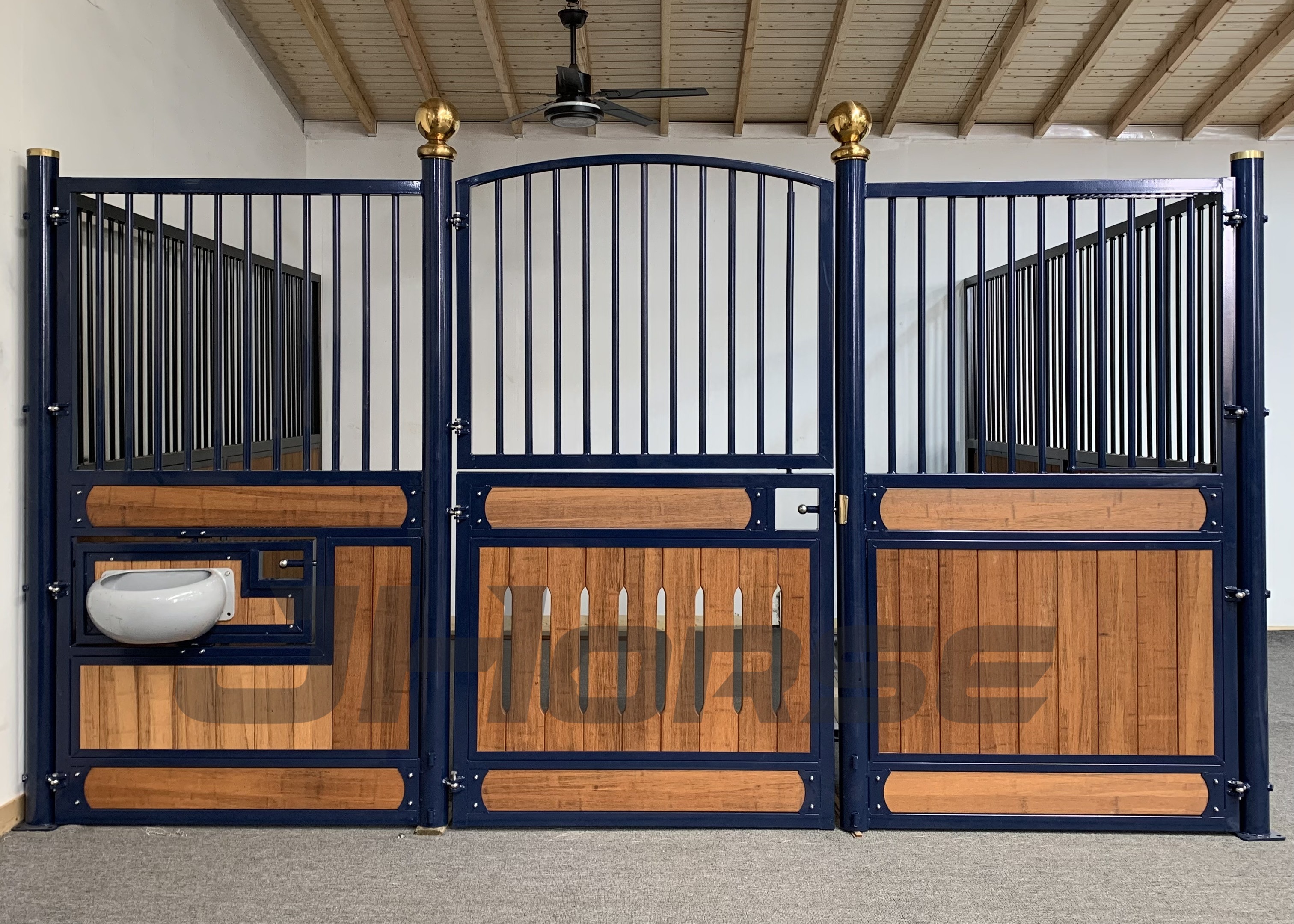 12 Ft Panel Length High Heat Treated Horse Stable Stalls Bamboo Wood Infill