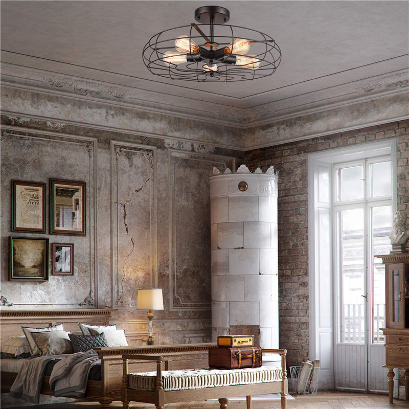 LED Pendant Lights Industrial Style Metal for Living Room Kitchen Retro Loft Pendants Ligh(WH-VP-188)