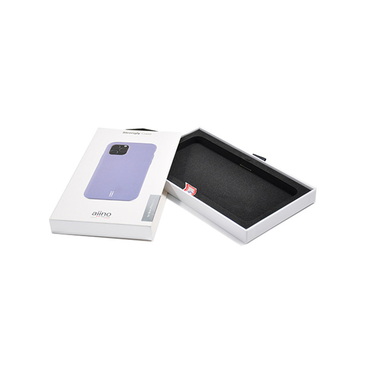 Mobile Phone Shell Custom Paper Packaging Box Anti Drop Draw Box Brown White