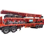 70ton 3axles Flatbed Semi Trailer Pan Trailer Semi Truck Flatbed Trailer 40ft
