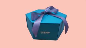 Quality Double Flaps Luxury Rigid Boxes , Hexagon Gift Box Offset PMS UV Printing wholesale