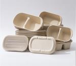 100% Compostable Food Container Sugarcane Lunch Box Bamboo Storage Boxes & Bins