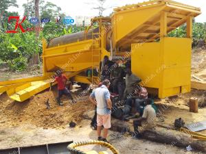 Quality Alluvial 2000*2200MM Mini Gold Wash Plant Small Trommel wholesale
