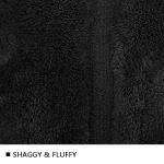 Black Tufting Shaggy Bathroom Rugs 2250GSM Water Absorbent Rugs For Bathroom