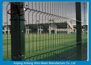 Quality Anti - Destroy Security Perimeter Fencing , Security Mesh Fence For Military Base wholesale