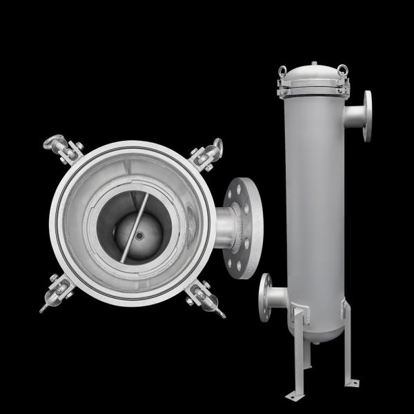 Cheap Single Stainless Steel Water Filter Cartridge Housing High Flow Sanitary for sale