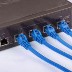 High quality Copper Cat6 UTP Patch Cord 10/100/1000Mbps Transfer Rate
