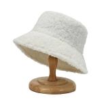 Unisex Harajuku Bucket Hat Graffiti Solid Fisherman Hat Autumn Winter Lamb Wool