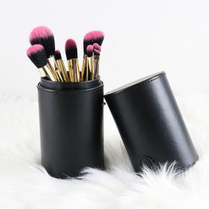 Quality Rose Red Cosmetic Makeup Brush Set 10 Pcs For Creating Perfect Look wholesale