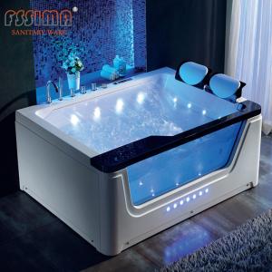 Quality 6 Ft Waterfall Corner Whirlpool Bathtub Garden Pure Acrylic Spa Two Person wholesale