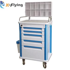 Quality 630x470x900mm Anesthesia Medical Trolley Cart 4 Noiseless Casters wholesale