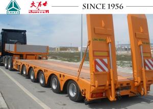 Quality 100T Spring Suspension 5 Axle Heavy Duty Low Bed Semi Trailer wholesale
