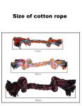 Bite Resistant 30cm Cotton Dog Rope Toys