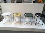 Small Metal Tray End Table , Mini Sofa Snack Table For Living Room / Beds