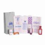 Small Printed Pharmacy Bags Medical Kraft Paper White SOS Bags