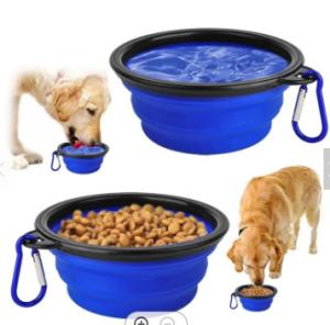 Quality TPE Rubber Collapsible Dog Pet Feeding Bowl wholesale