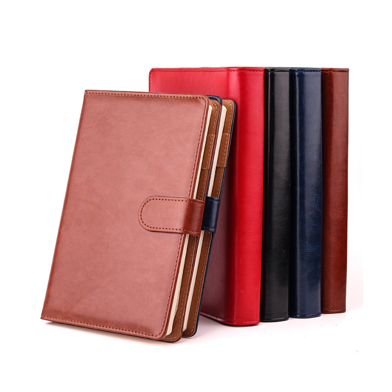 A4 PU Material Notebook Folio Business Versatile Notebook