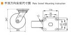 8 Inch Heavy Duty Casters 900kg Load 200mm Swivel Castors 788-26