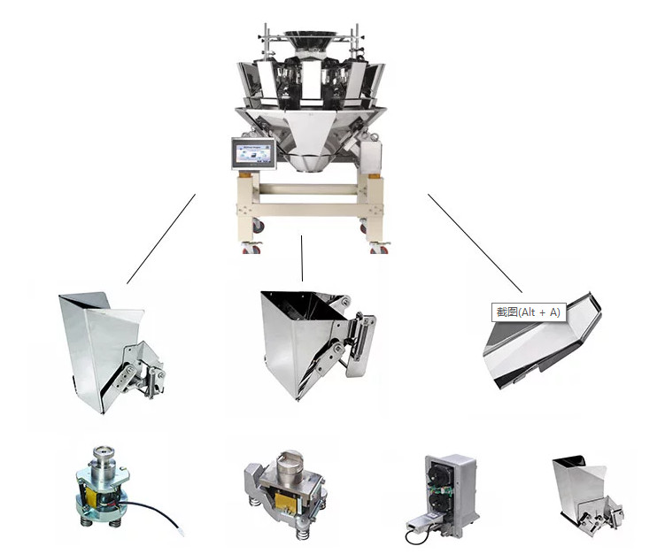 7 Inch HMI Chips Multihead Weigher Packing Machine Multi Language