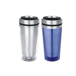 Quality 16oz Outer AS Inner stainless steel slim travel mug classic style wholesale