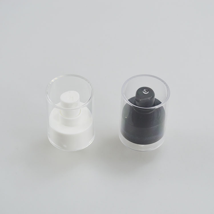 Lotion Pump SKIN CARE Eye Cream 24 Neck PP Black/White Double Head with Full Cover