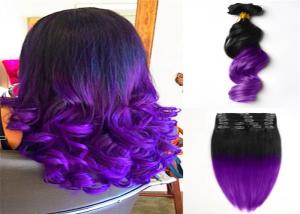 Quality 8A Colored Fashion 100 Human Hair Ombre Extensions Full Cuticle Tangle Free wholesale