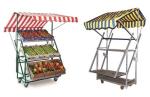 350kg Shelf Display Rack Warehouse Logistics Supermarket Picking Hand Push Cart