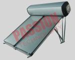 Compact Swimming Pool Solar Water Heater Flat Plate Black Chrome Coating