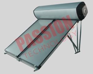 Compact Swimming Pool Solar Water Heater Flat Plate Black Chrome Coating