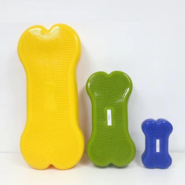 PVC Inflatable Pet Training Products Cartoon Dog Disc Dog Bone Toy For Balance