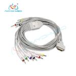 Db 15 Pins EKG Leads And Cables , EKG 10 Lead Compatible Schiller AT101