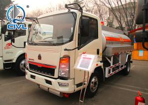 Quality Sinotruk Howo 4x2 Fuel Tanker Truck / Gas Diesel Refilling Truck 5 cbm wholesale