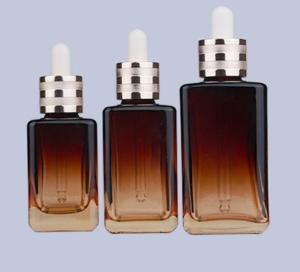 Quality Transparent Glass Foundation Pump Bottle 40ml 80ml Makeup Pump Dispenser wholesale
