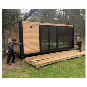 Quality Customized Tiny Wooden Metal Warehouse Modern Expandable Container Prefabricated House for Outdoor Steel Sandwich Panel wholesale